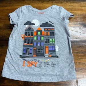 Cat & Jack Gray Halloween Shirt Size 4T